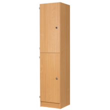 1370mm TWO DOOR PRIMARY HEIGHT WOODEN LOCKERS