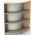 NEXUS SINGLE SIDED CURVED BOOKCASE