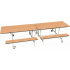 RECTANGULAR MOBILE FOLDING BENCH UNIT