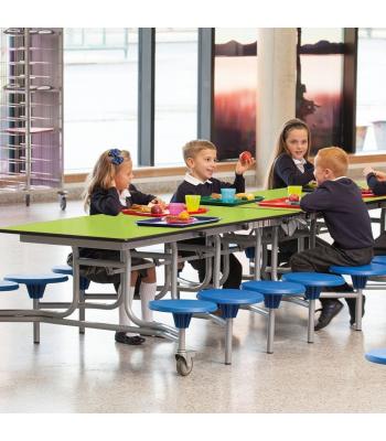 SPACERIGHT 16 SEAT RECTANGULAR MOBILE FOLDING TABLE ( AGES 4 - 6 )
