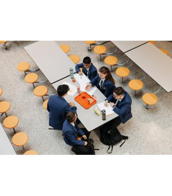 SPACERIGHT 12 SEAT RECTANGULAR MOBILE FOLDING TABLE 