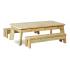 OUTDOOR RECTANGULAR TABLE AND BENCH SET OUTDOOR RECTANGULAR TABLE AND BENCH SET