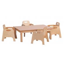 SMALL RECTANGULAR TABLE AND 4 STURDY CHAIRS SMALL RECTANGULAR TABLE AND 4 STURDY CHAIRS