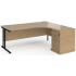 MAESTRO 25 CORNER DESK AND PEDESTAL BUNDLE