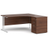 MAESTRO 25 CORNER DESK AND PEDESTAL BUNDLE