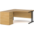 MAESTRO 25 CORNER DESK AND PEDESTAL BUNDLE