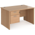 MAESTRO 25 PANEL END FIXED PEDESTAL DESK MAESTRO 25 PANEL END FIXED PEDESTAL DESK