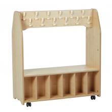 FREESTANDING MOBILE CLOAKROOM TROLLEY