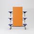 SPACERIGHT 12 SEAT RECTANGULAR MOBILE FOLDING TABLE SPACERIGHT 12 SEAT RECTANGULAR MOBILE FOLDING TABLE