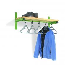 WALL MOUNTED SHELF AND RAILS